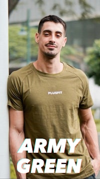 army green t - shirt